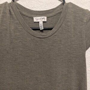 Green Jessica Simpson t-shirt dressed